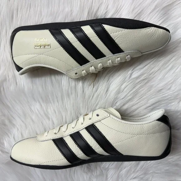 Adidas Tokyo Off White Core Black Gold Metallic Womens JQ0597 NEW Multi Sz - Picture 4 of 5